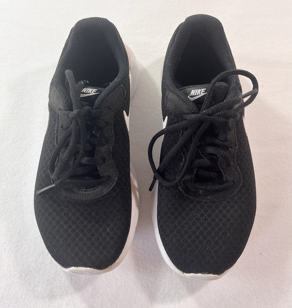 Nike Tanjun Sneakers, Black & White, Kids Size 3Y